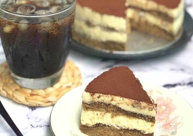 Cara meramu Tiramisu With Coffee Sponge Cake  yang Lezat