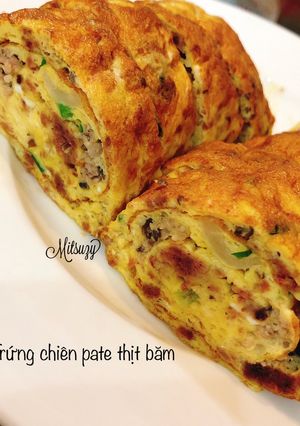Hình của món Trứng chiên pate thịt băm.