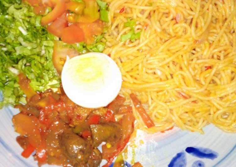 How to Prepare Super Quick Homemade Spaghetti jollof