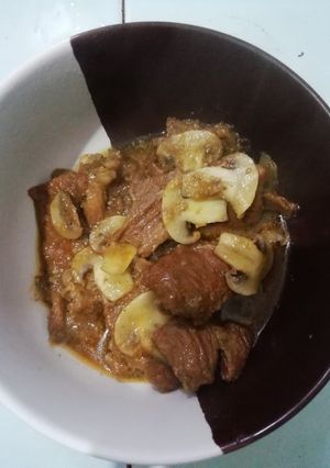 Foto resep Bistik daging jamur