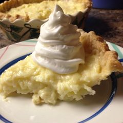 A picture of Coconut custard pie.