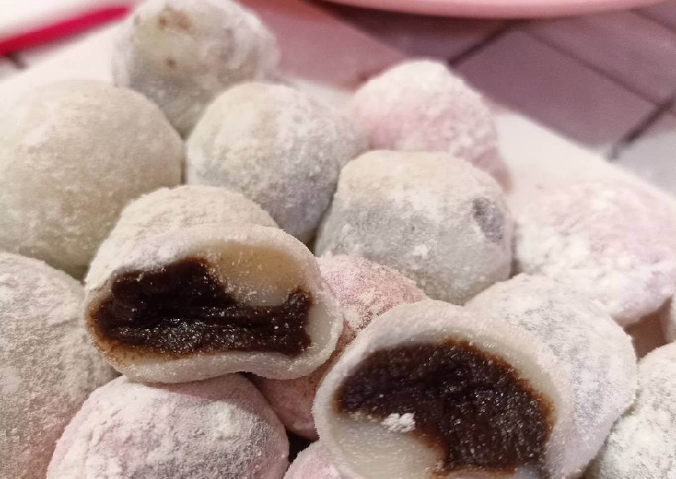 Mochi Coklat tanpa Kukus