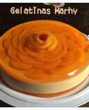 Gelatina de durazno con tres leches