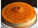 Gelatina de durazno con tres leches