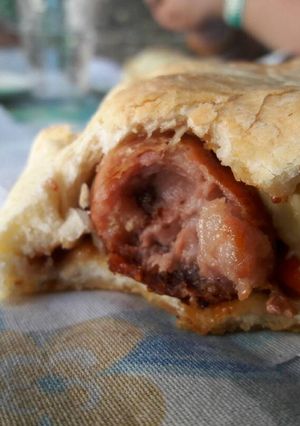 Una foto de Choripan original