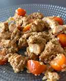 Solomillo de pavo al limón con cherrys