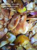 Caramelized Kabocha and Smoked Chicken in BBQ sauce