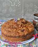 Torta de manzanas caramelizadas y cubierta crocante de canela🍎