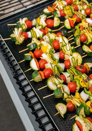 Une photo de Brochettes de légumes