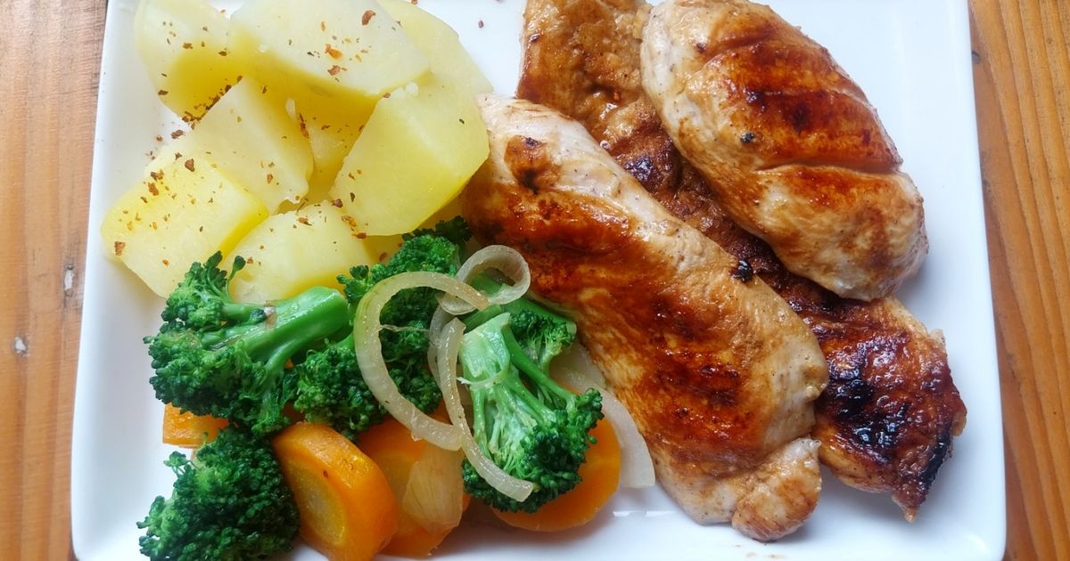 Ayam Panggang Tumis Brokoli