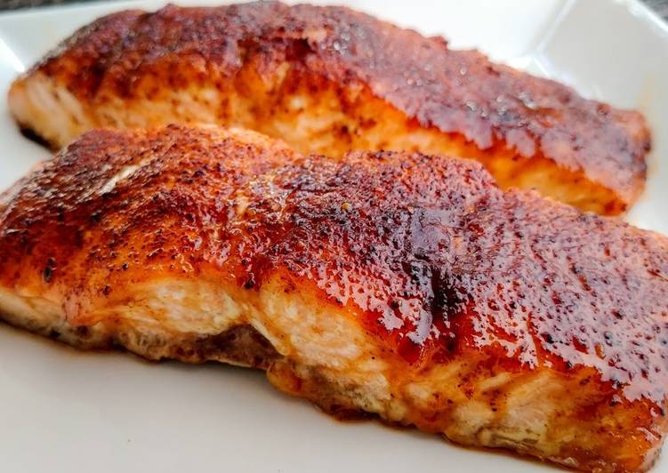 Recipe of Any-night-of-the-week Sweet and Spicy Salmon