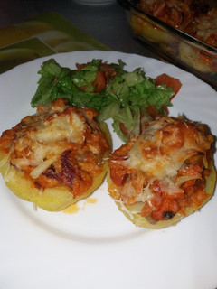 Una foto de Patatas rellenas gratinadas