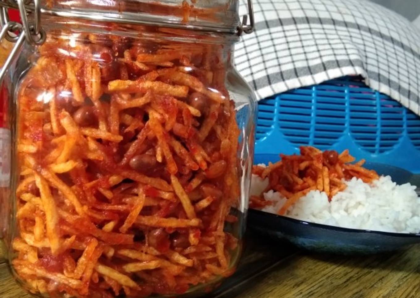 Sambal Kering kentang + Kacang (awet kriuknya)