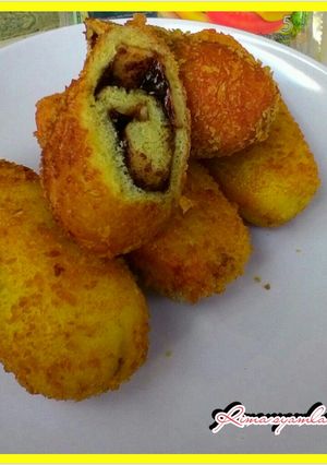 Foto resep Roti goreng gulung coklat keju
