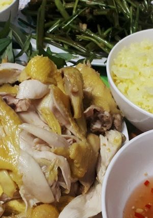Hình của món Cơm gà.