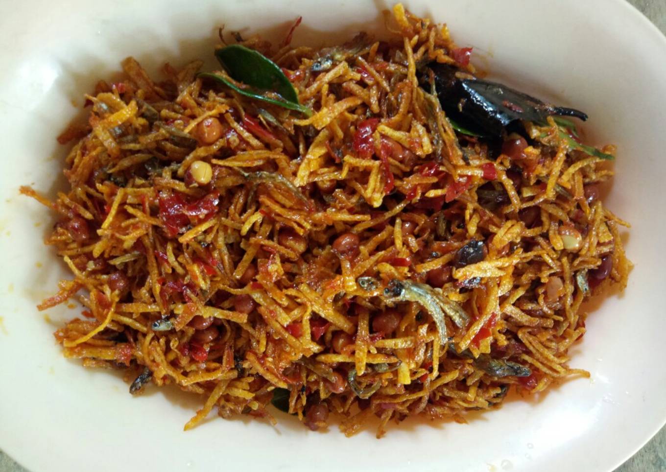 Kentang Balado teri kacang