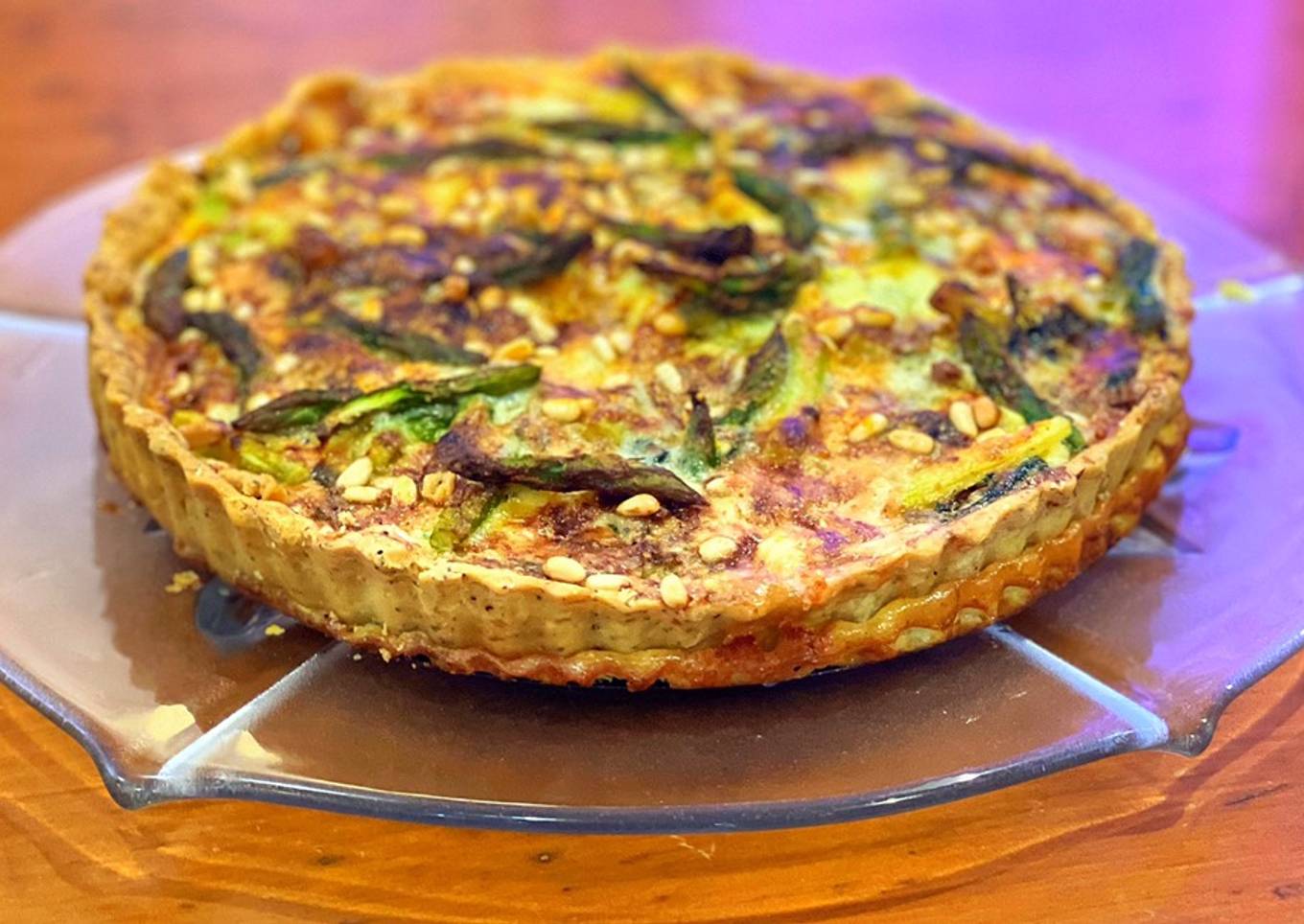 Asparagus, Swiss Chard and Goatsâ€™ Cheese Tart