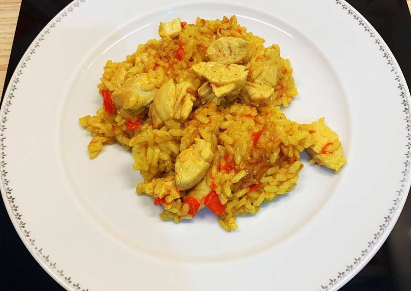 Risotto Poulet Curry au Cookeo