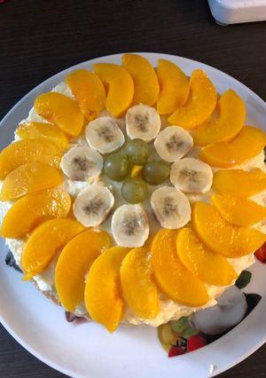 Gyümölcstorta recept fotója