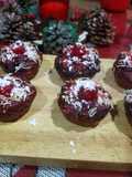 Magdalenas navideñas de remolacha