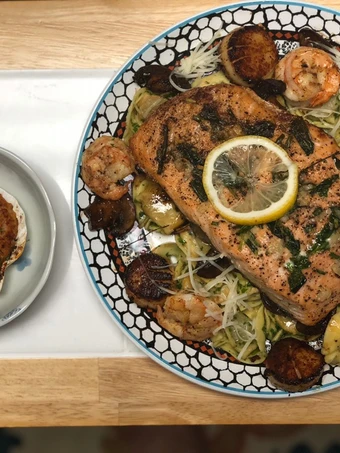 Easy Way Prepare Salmon, Shrimp &amp; Scallops the Awesome  Appealing