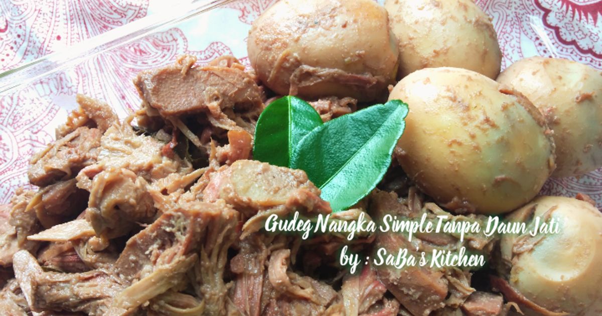 Gudeg Nangka Simple Tanpa Daun Jati