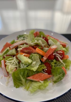 A picture of Easy Menu Clean#7 Crab Stick Salad.