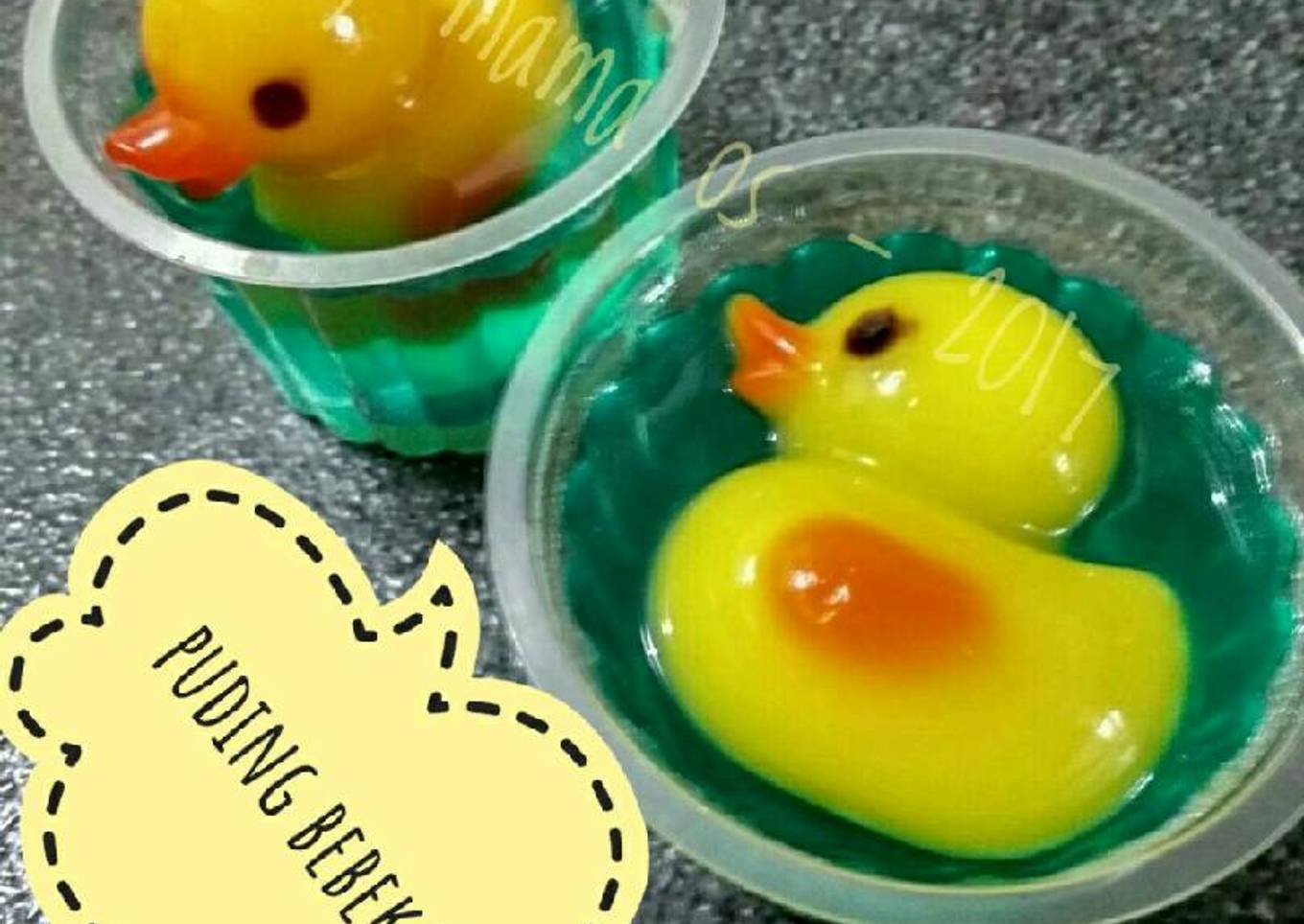 Puding Bebek 2D dan 3D