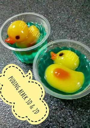 Foto resep Puding Bebek 2D dan 3D