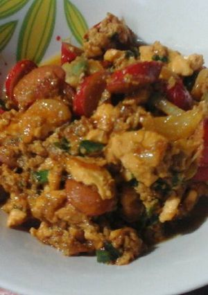 Foto resep Semur sosis orak arik telur tofu