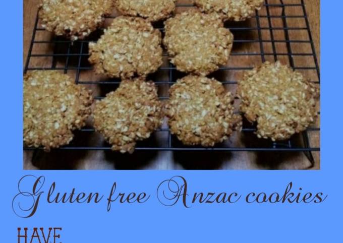 Gluten free Anzac cookies