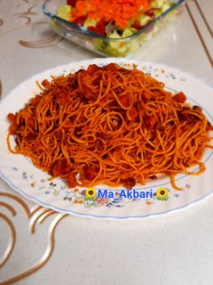عکسی از دستور 🌱ماکارونی با گوشت چرخ کرده