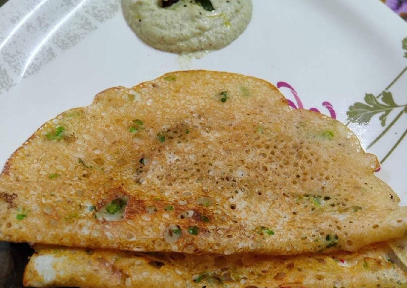 Instant Onion Rava Dosa