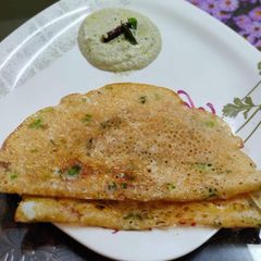 A picture of Instant Onion Rava Dosa.