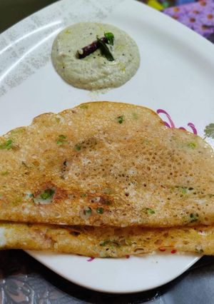A picture of Instant Onion Rava Dosa.