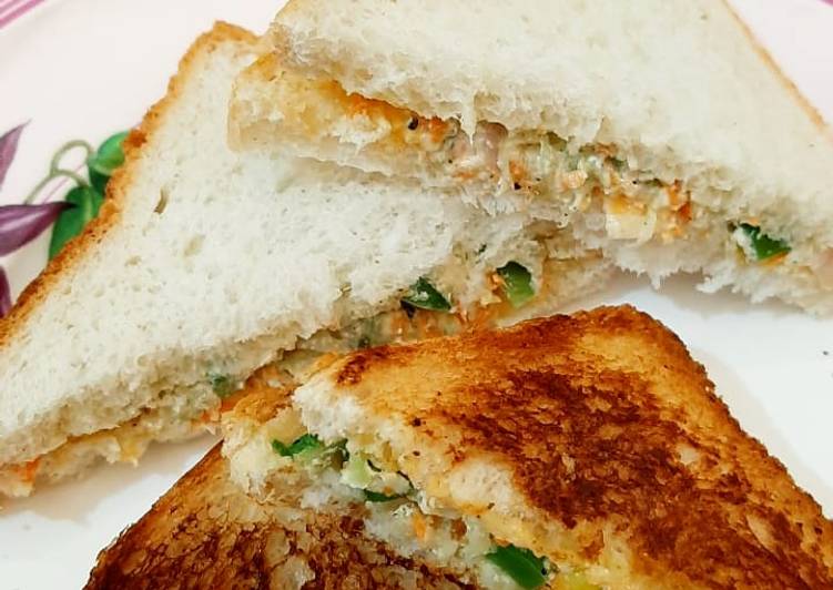 Recipe of Appetizing Healthy Curd Sandwiches