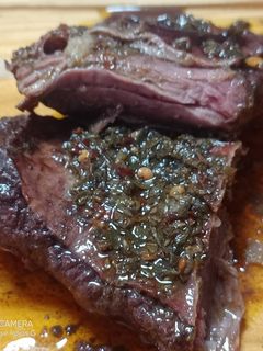 Una foto de Parrilla de carne a la brasa (entrañas, panceta, lomo, morcilla)