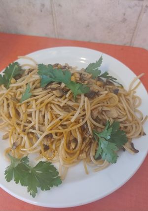 Foto di Spaghetti ai due funghi