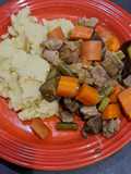 Lamb stew with Pecorino Romano Mash