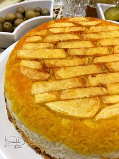 عکسی از دستور کلم پلو قالبی