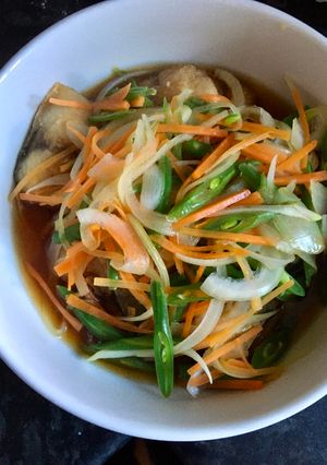 A picture of Mackerel “Namban-zuke”.