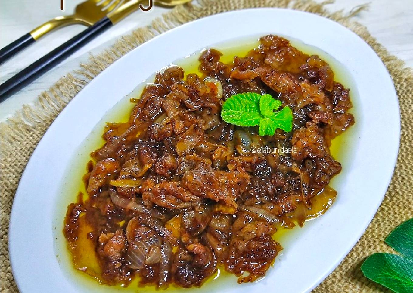 Gongso Beef Belly