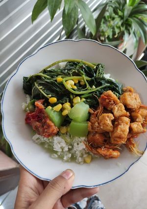 Foto resep Sayur Bobor Bayam Labu Siam