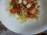 Tártar de tomate con queso