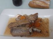 Una foto de costillar de cerdo en olla express