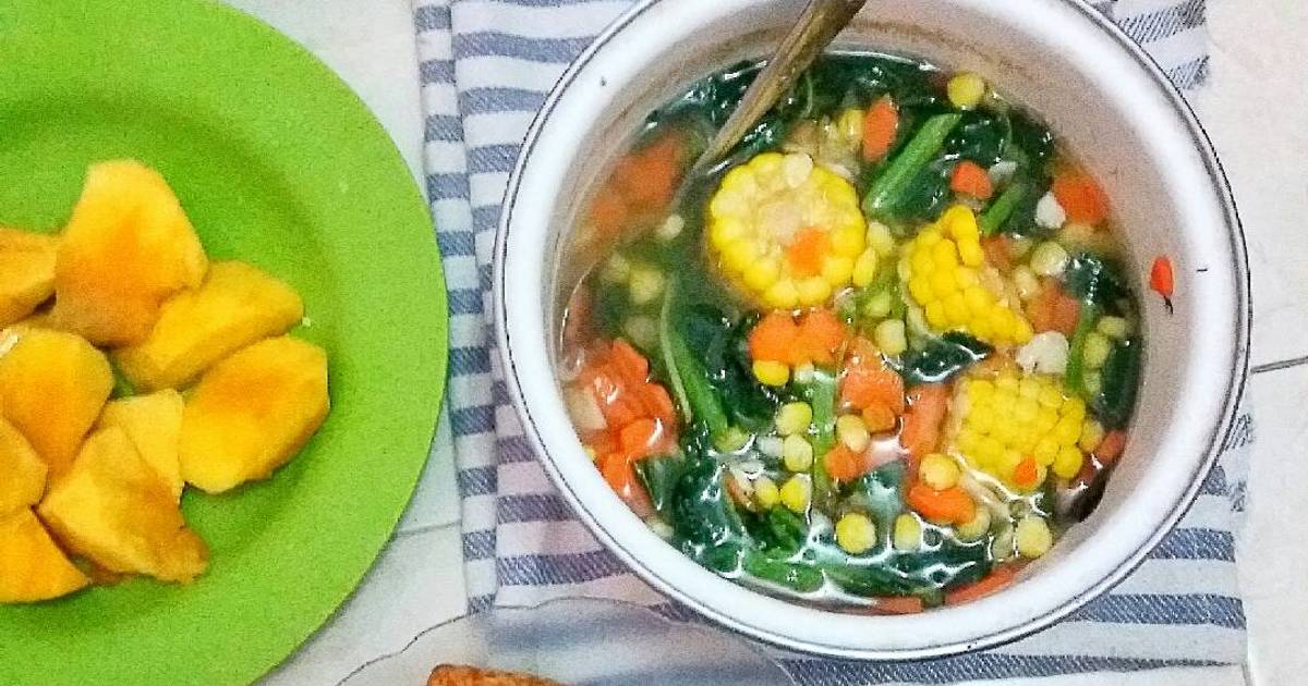 Resep Sayur Bening Bayam Jagung Oleh Anisyah Kholifah Cookpad