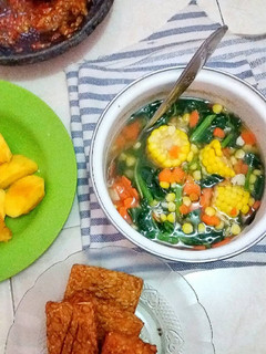 Foto resep Sayur Bening Bayam Jagung