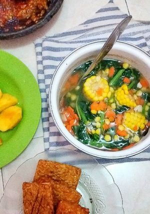 Foto resep Sayur Bening Bayam Jagung