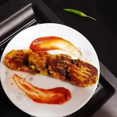 A picture of Poha Cutlet.