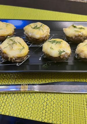 Фото Шампіньйони фаршировані куркою.
